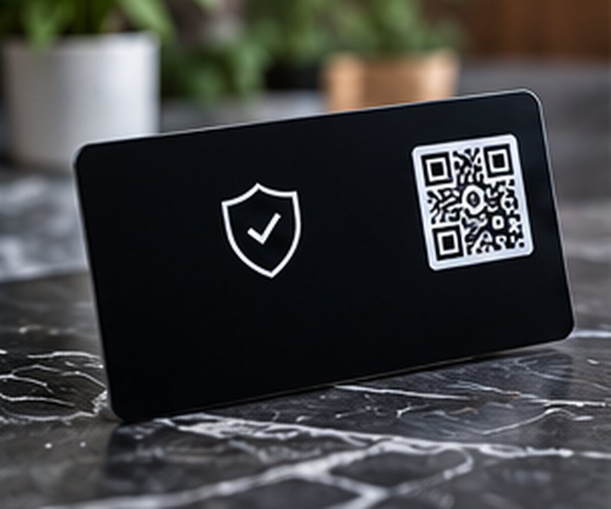 Smart Warranty Card, Ausführung Schwarz